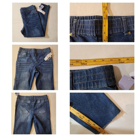 Just Be Cropped Blue Jeans Size Large 3 Pairs - Picture 2 of 8